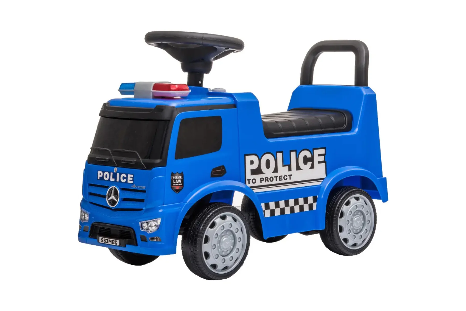 Detské odrážadlo Buddy Toys Mercedes Polícia BPC 5325 zvukove efekty