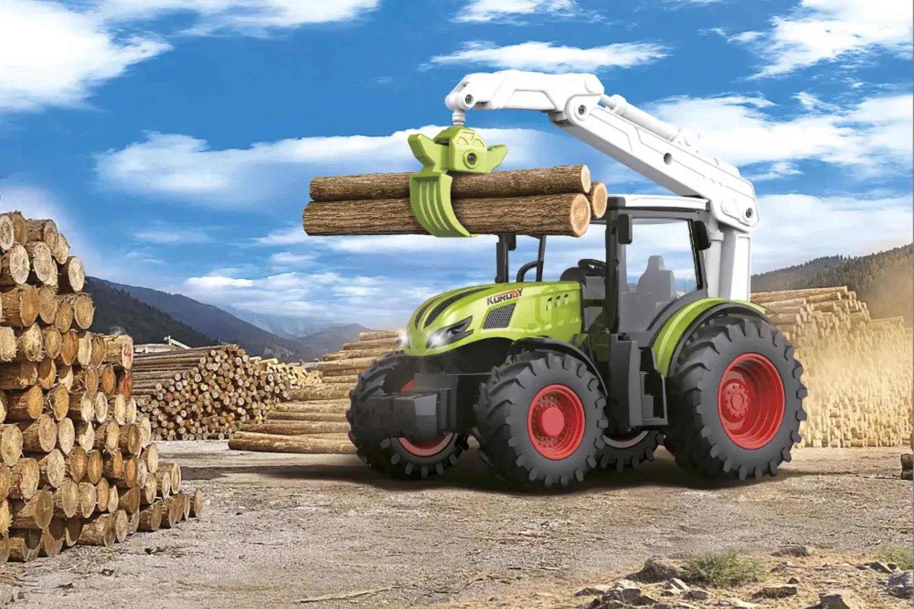 Buddy Toys RC Traktor + ruka BRC 24.511 technologia 2,4 GHz