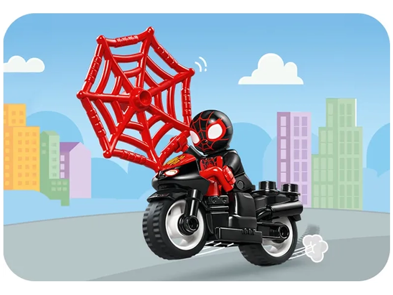 Stavebnica LEGO DUPLO Spin a dobrodružstvo na motorke.