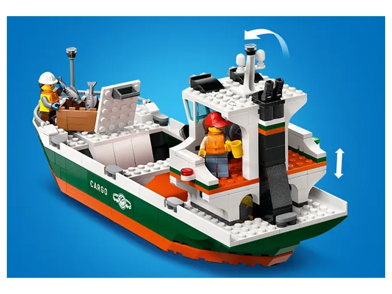 LEGO Prístav s nákladnou loďou.