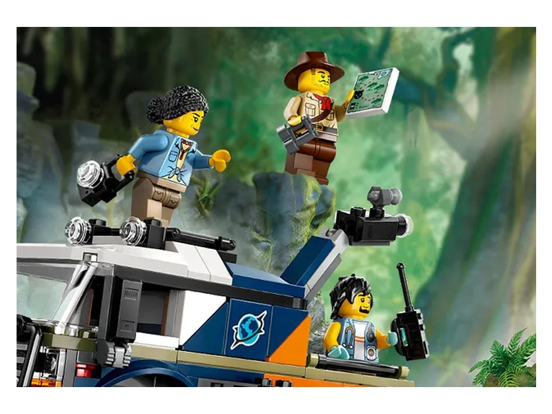Stavebnica LEGO CITY Terénne vozidlo na prieskum džungle.