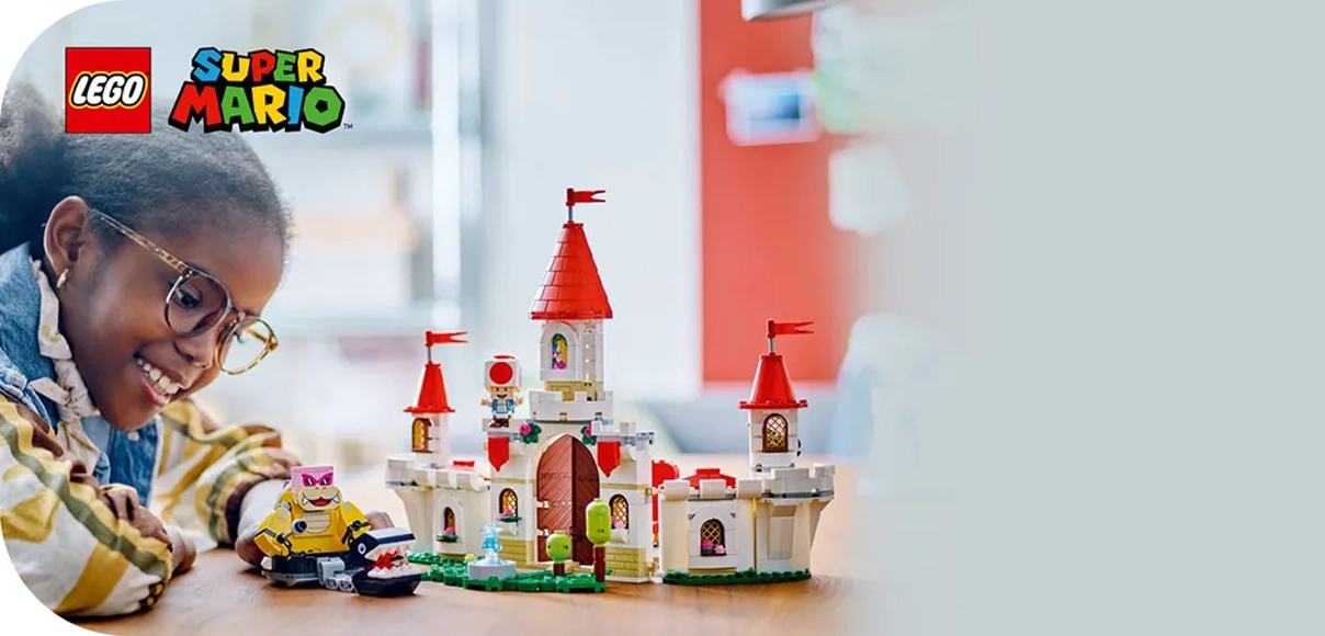 Hero LEGO 71435 Super Mario Bitka s Royom na hrade Peach.