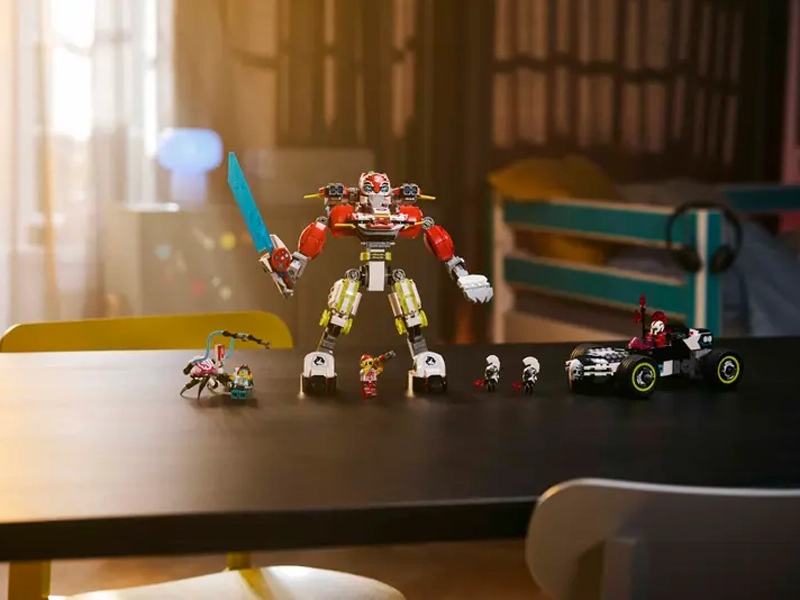 LEGO DREAMZZZ 71497 Cooperov tigrí robot a Zerov hot rod.