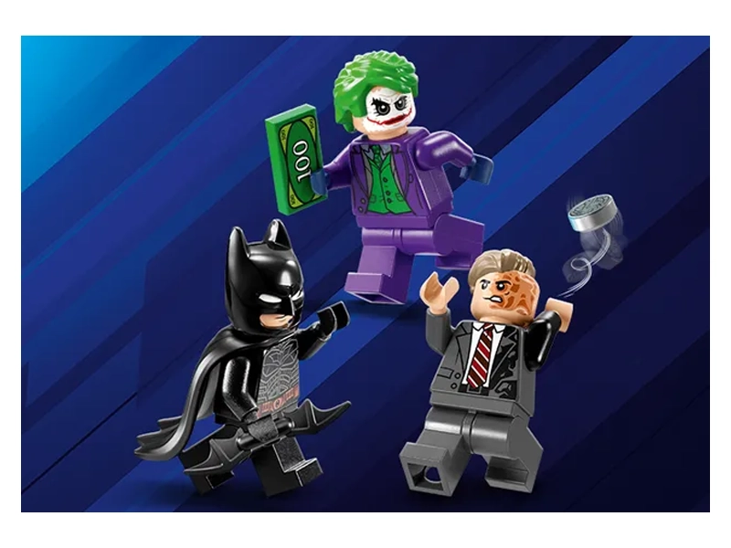LEGO&reg; DC 76303 Two face a Joker.