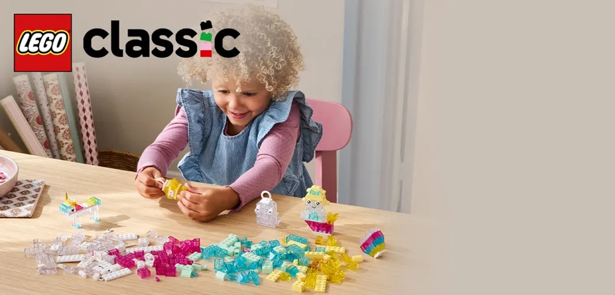HERO LEGO Classic 11040 Kúzelná priehľadná krabička.