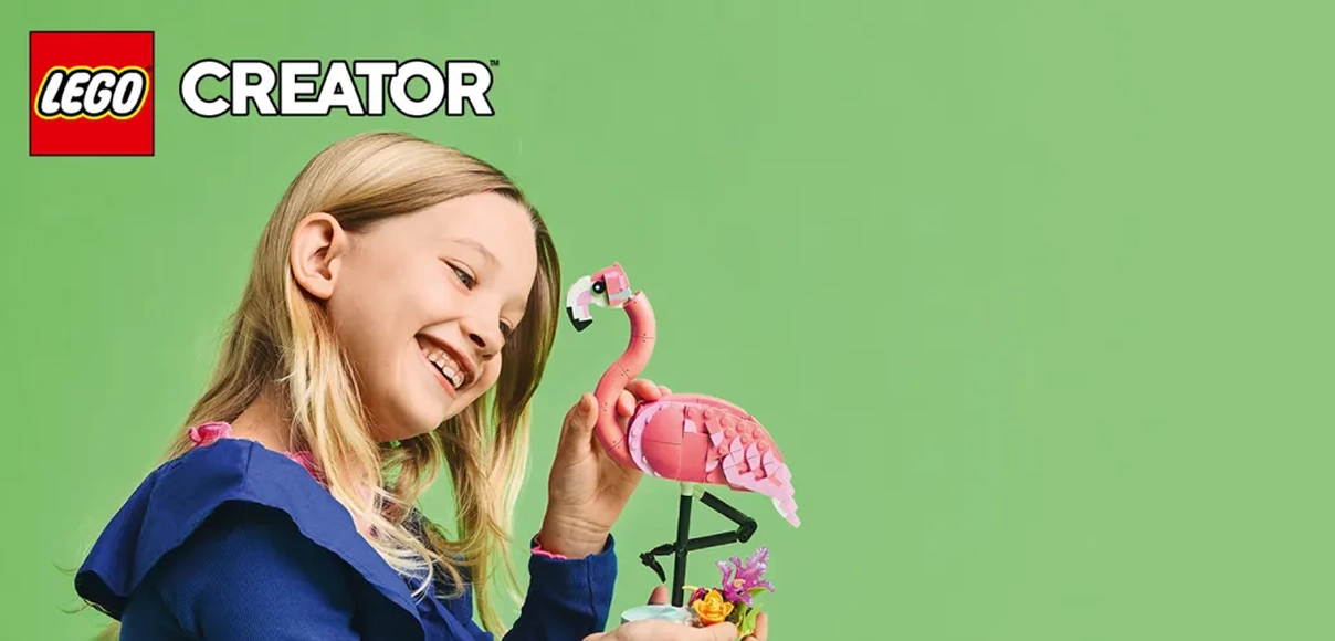 HERO LEGO Creator 31170 Divoké zvieratá: Ružový plameniak.