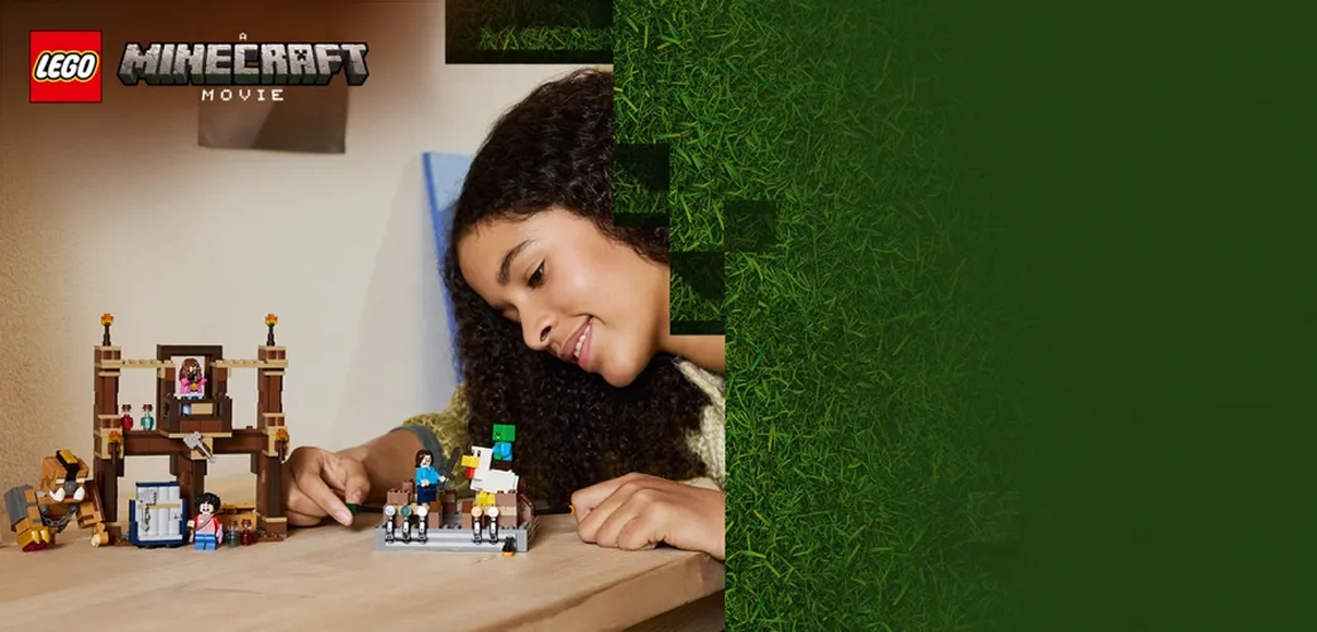 HERO LEGO Minecraft 21272 Boxerský ring v Lesnom kaštieli.