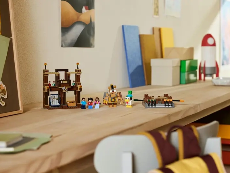 LEGO Minecraft 21272 Boxerský ring v Lesnom kaštieli.