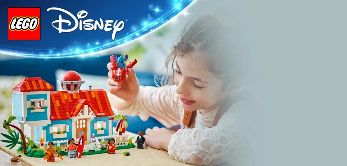 HERO LEGO® 43268 Disney Lilo a Stitch a domček na pláži.