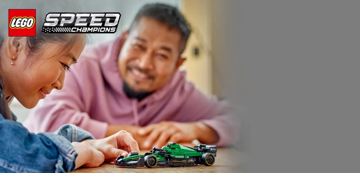 HERO LEGO 77245 Speed Champions Pretekárske auto Aston Martin Aramco F1® AMR24.