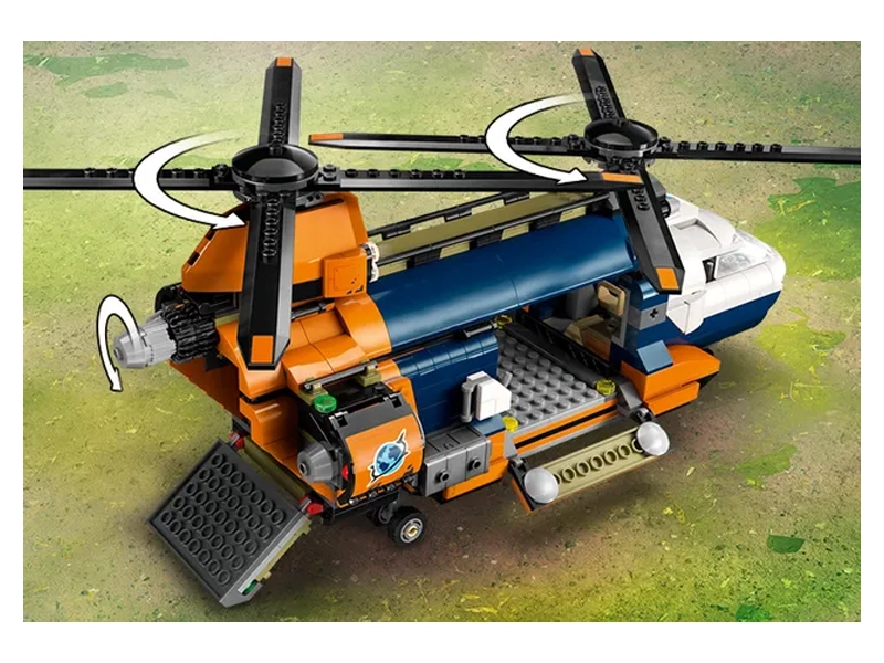 LEGO CITY Helikoptéra na prieskum džungle v základnom tábore.