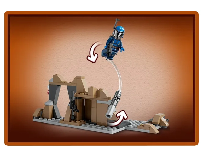 Stavebnica LEGO 75373 STAR WARS Bojový balíček prepadnutia na Mandalore.