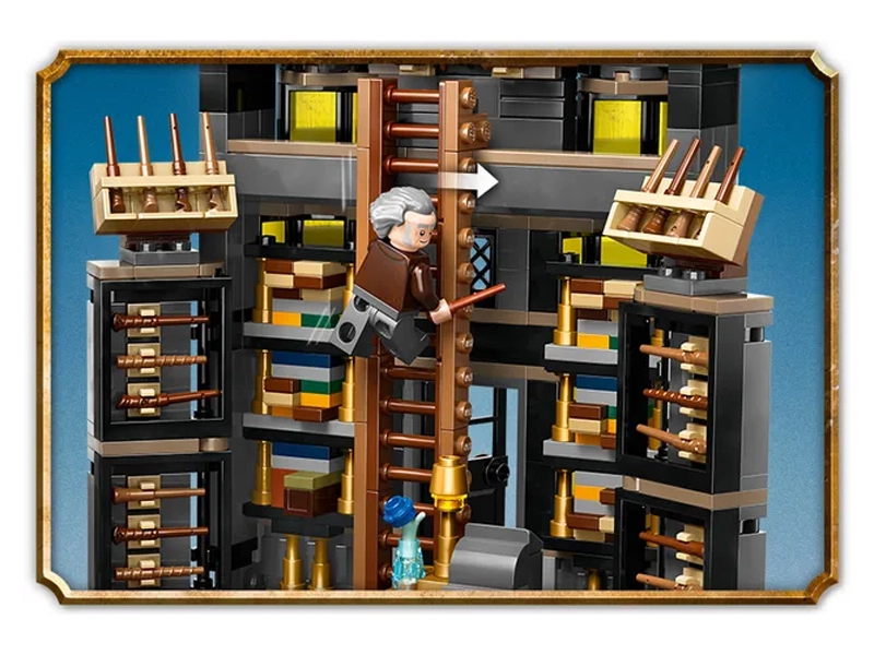 LEGO 76439 Ollivanderov obchod s prútikmi.