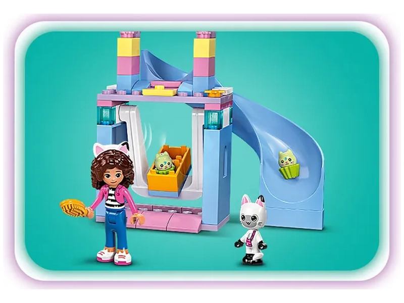 LEGO Gabby a mačacie jasličky.