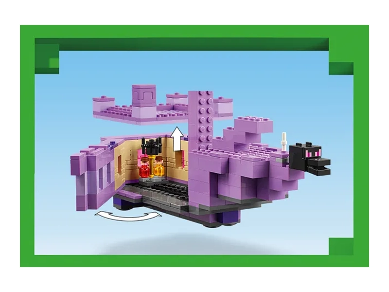 LEGO 21264 MINECRAFT Drak z Enderu a loď z Endu.