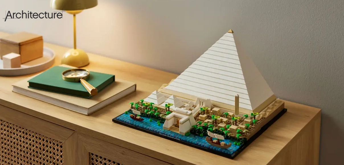 Hero Lego Veľká pyramída v Gíze.