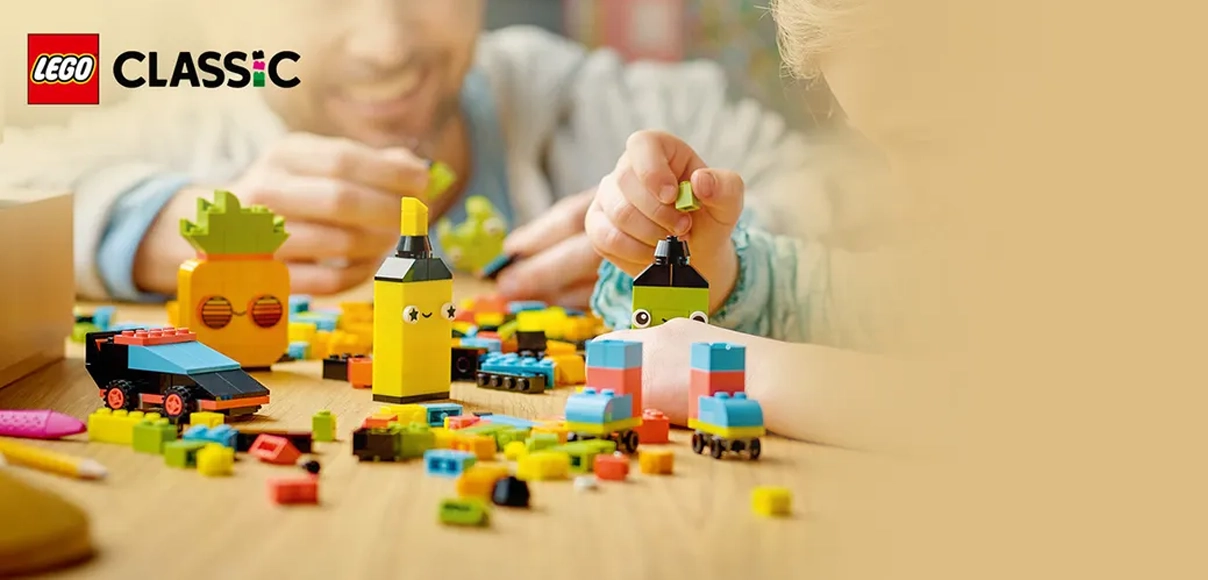 Hero Lego Classic Neónová kreatívna zábava.