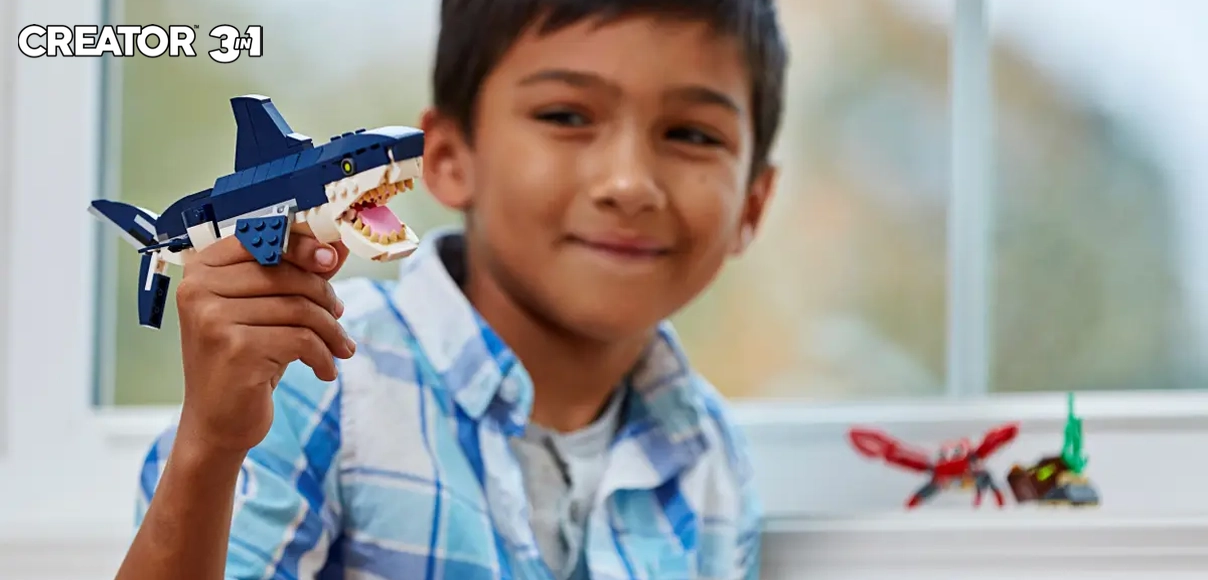 HERO LEGO CREATOR 3V1 Hlbokomorské stvorenia.