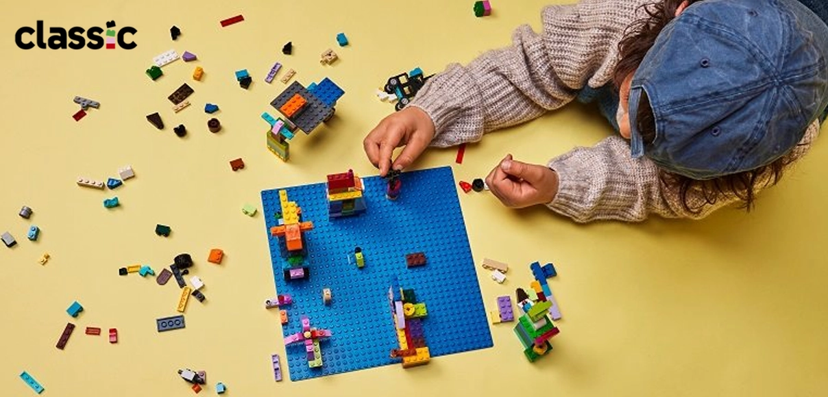 Hero Lego Classic Modrá podložka na stavanie.
