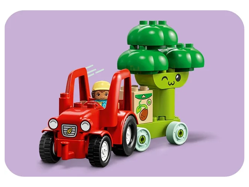 Lego Duplo Traktor so zeleninou a ovocím.