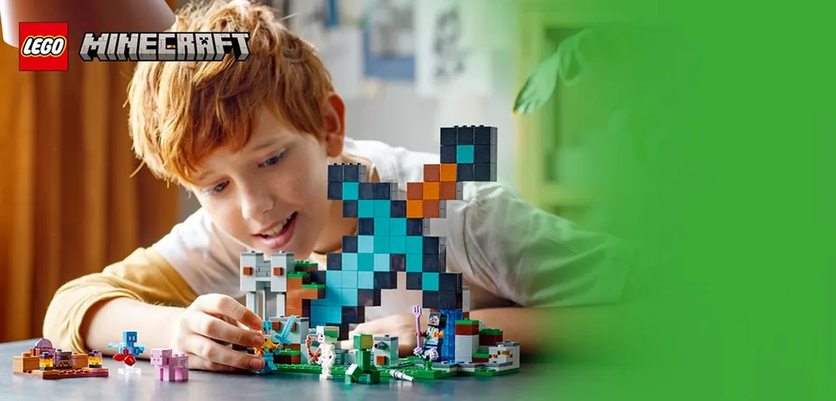 Hero Lego Minecraft Rytierska základňa.