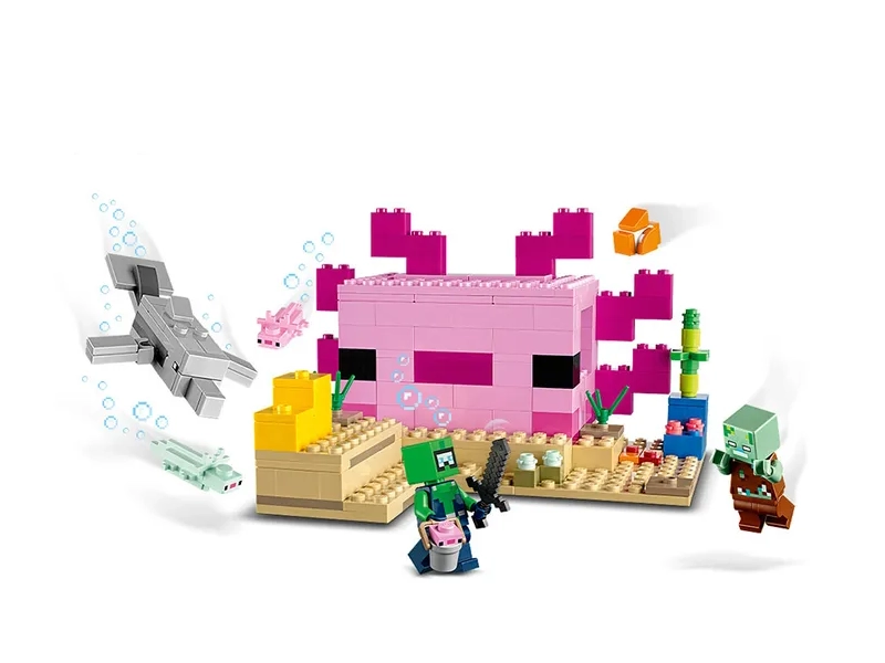Lego Minecraft Domček axolotlov.