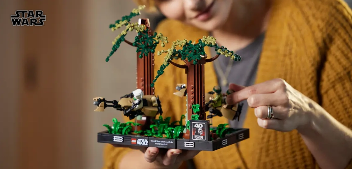 Hero Lego Star Wars Naháňačka spídrov na planéte Endor™ – dioráma.