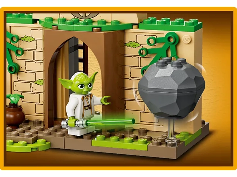 Lego Star Wars minifigúrka Yoda.