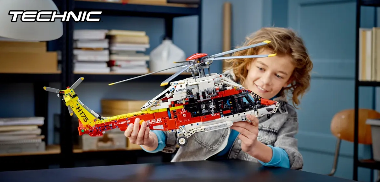HERO LEGO Technic 42145 Záchranárska helikoptéra Airbus H175.