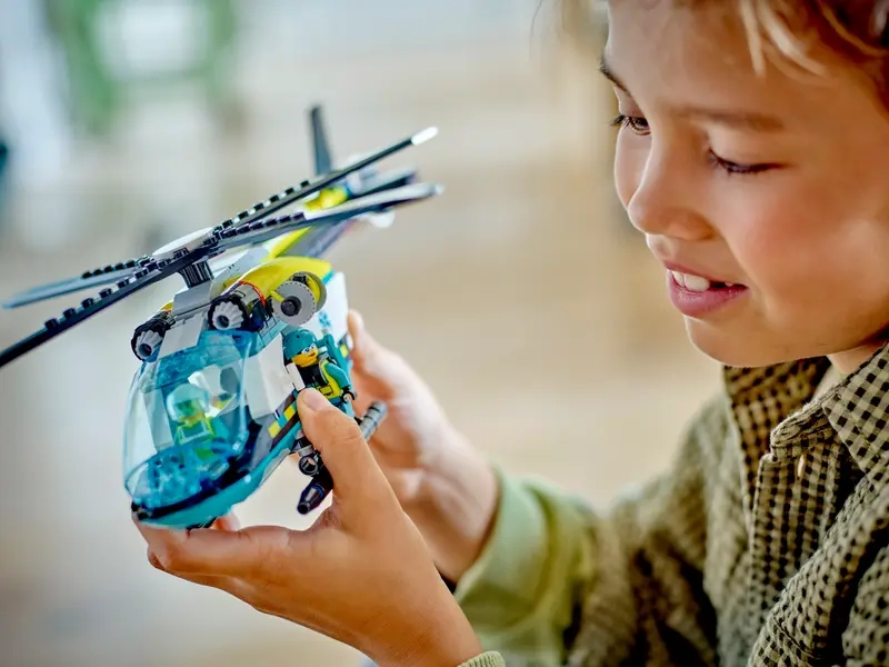 Stavebnica LEGO City Záchranárska helikoptéra.