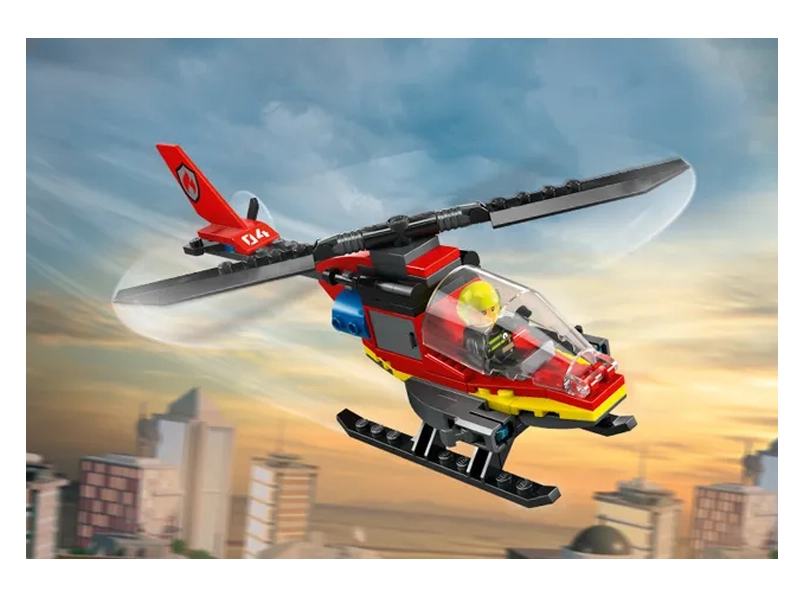 Stavebnica LEGO CITY Hasičský záchranný vrtuľník.
