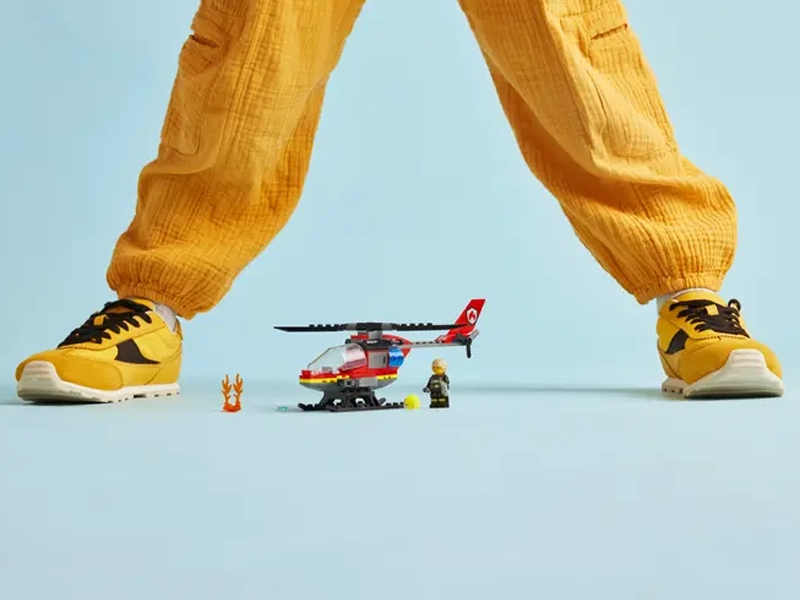 Stavebnica LEGO CITY 60411 Hasičský záchranný vrtuľník.