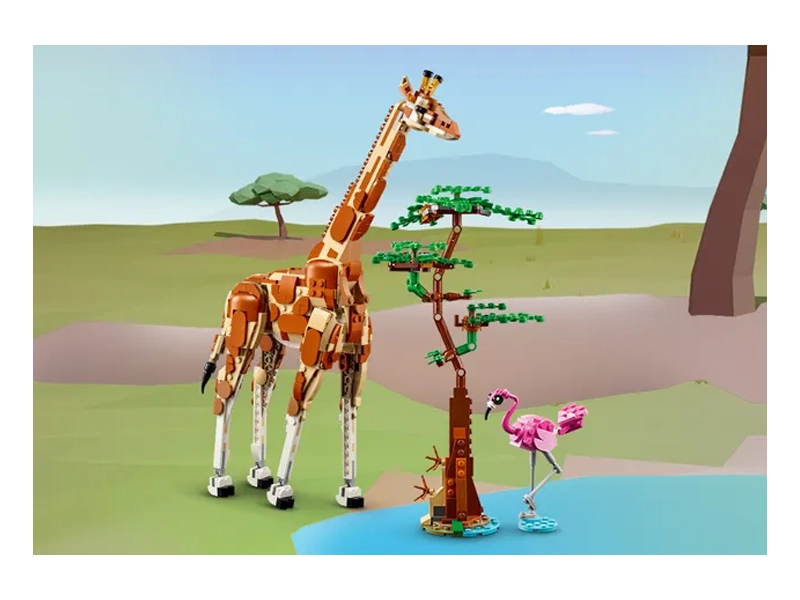 Lego Creator 3v1 Plameniak a žirafa.