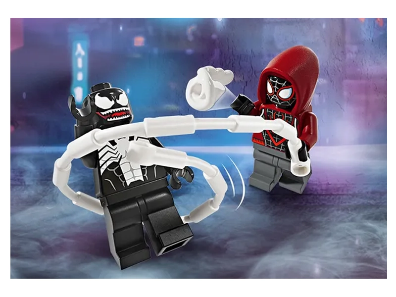 LEGO Marvel Venom vs. Miles Morales.
