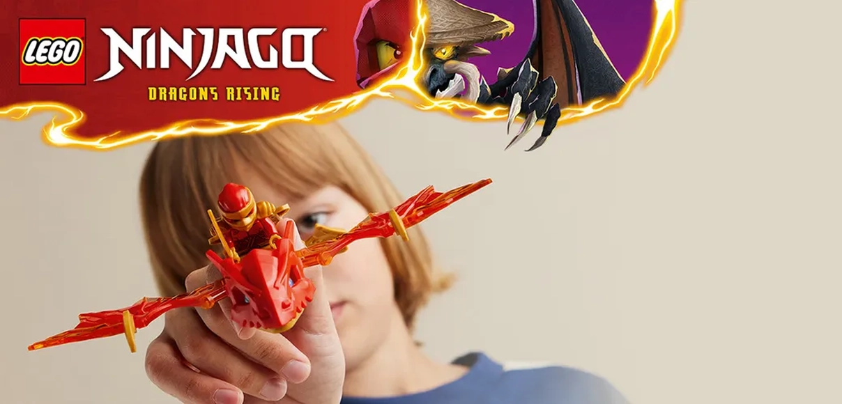 HERO LEGO NINJAGO Kai a útok draka.
