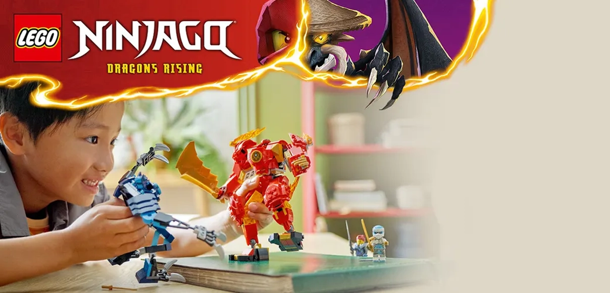 HERO LEGO® NINJAGO® Kaiov živelný ohnivý robot.
