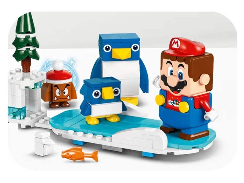 Stavebnica LEGO 71430 Super Mario Snežné dobrodružstvo s rodinkou penguin.
