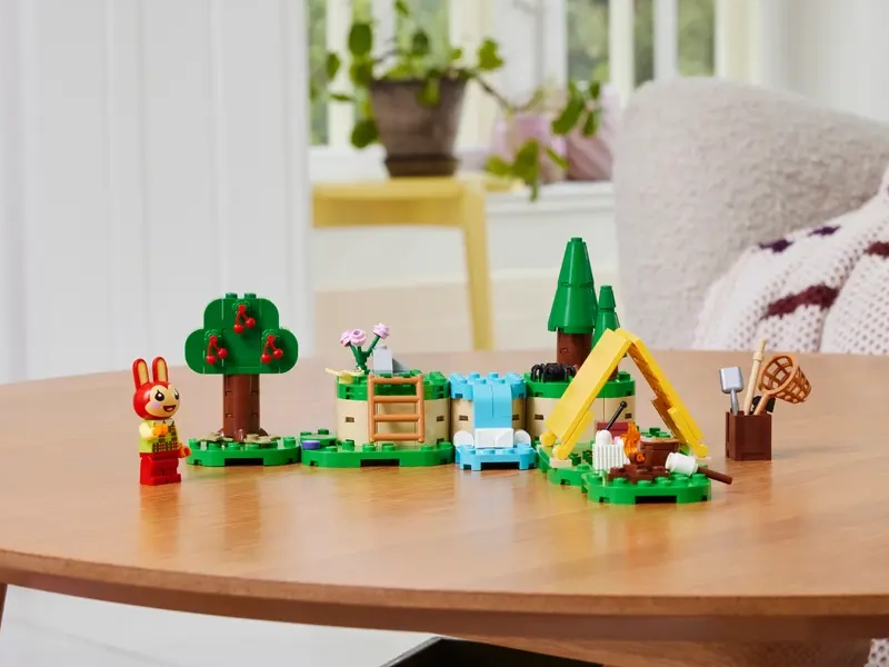 LEGO Animal Crossing Bunnie a aktivity v prírode.