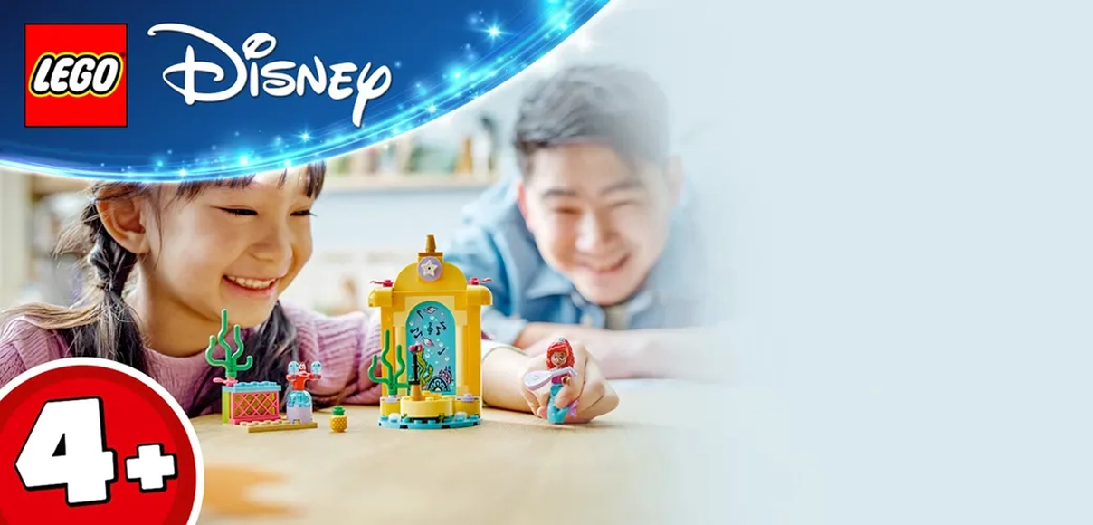 HERO LEGO DISNEY PINCESS Ariel a jej hudobné pódium.