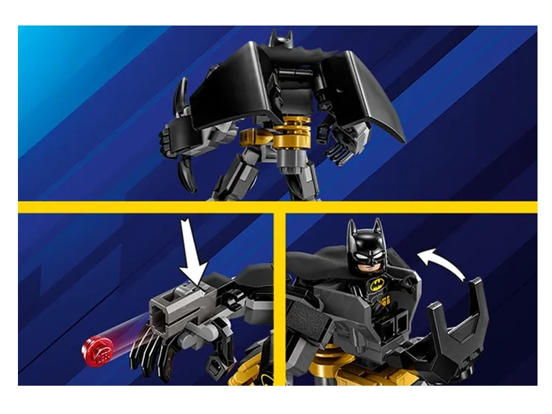 Stavebnica LEGO DC BATMAN v robotickom brnení.