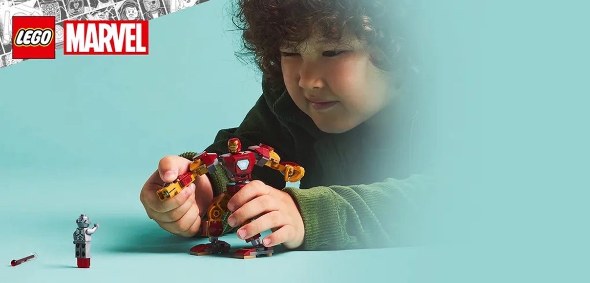 HERO LEGO 76307 Marvel Iron Man v robotickom obleku vs. Ultron.