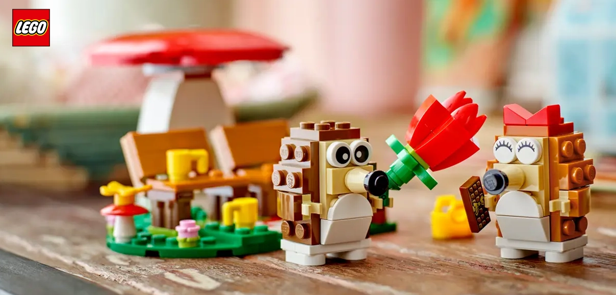 Hero LEGO® Iconic 40711 Ježkovia na pikniku.