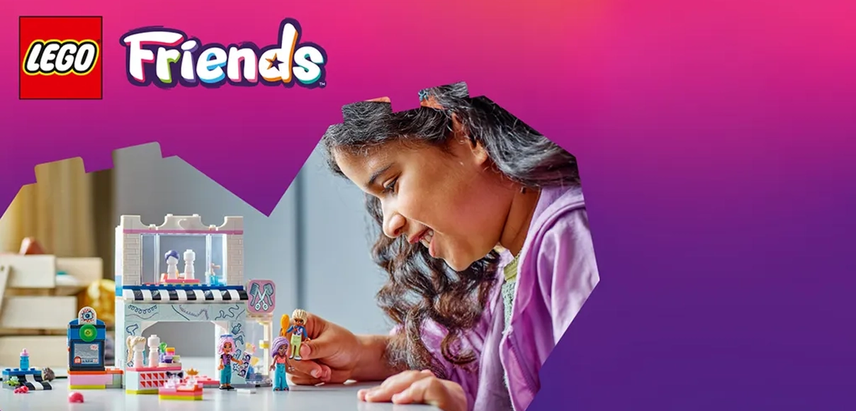 Hero LEGO Friends 42662 Kaderníctvo a obchod s doplnkami.