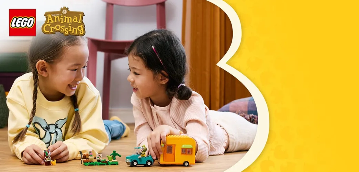 HERO LEGO Animal Crossing™ 77054 Leif, karavan a záhradkársky obchod.