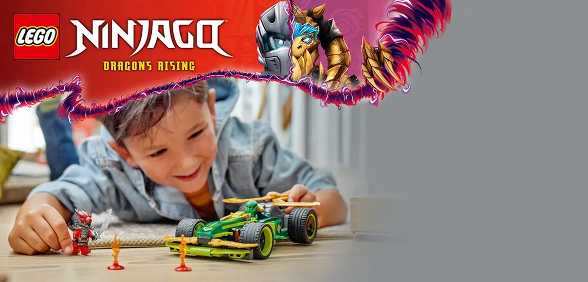 HERO LEGO NINJAGO 71828 Lloydovo pretekárske auto s naťahovacím motorom.