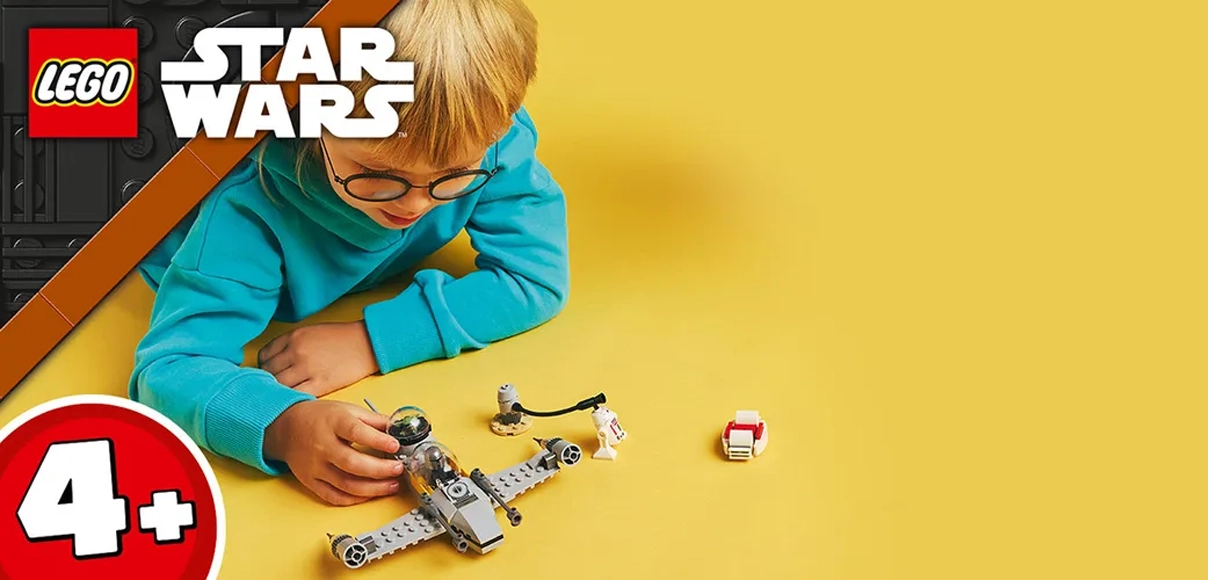 HERO LEGO STAR WARS 75410 Mando, Grogu a stíhačka N-1 Starfighter™.