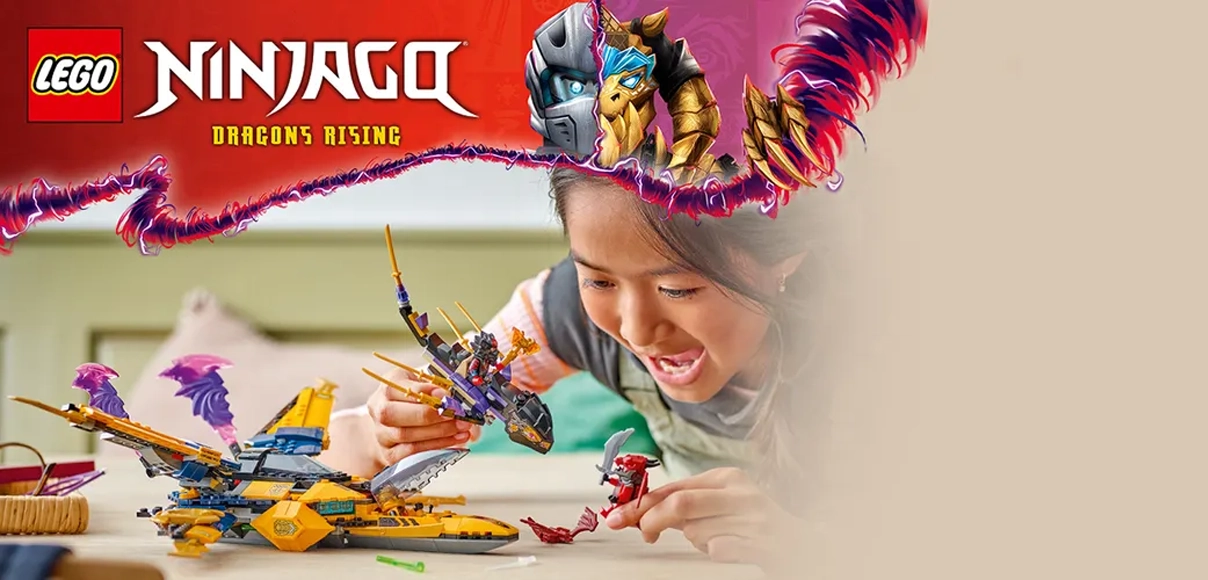 HERO LEGO® NINJAGO® 71833 Rasovo a Arinovo superbúrkové lietadlo.