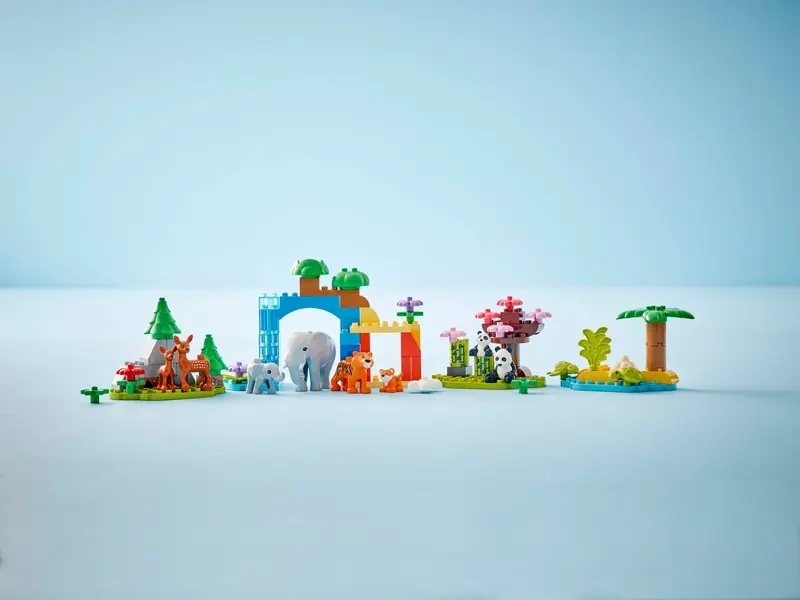 LEGO® DUPLO® 10446 Rodinky divokých zvierat 3 v 1.