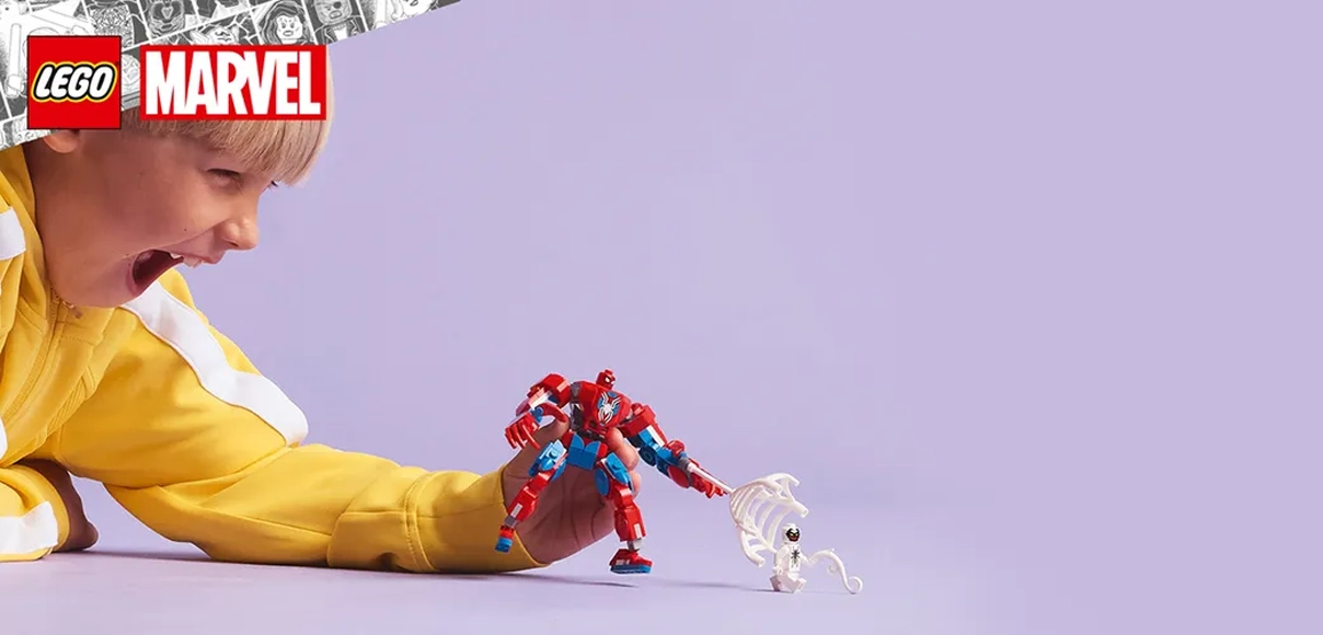 HERO LEGO® Marvel 76308 Spider-Man v robotickom obleku vs. Anti-Venom.