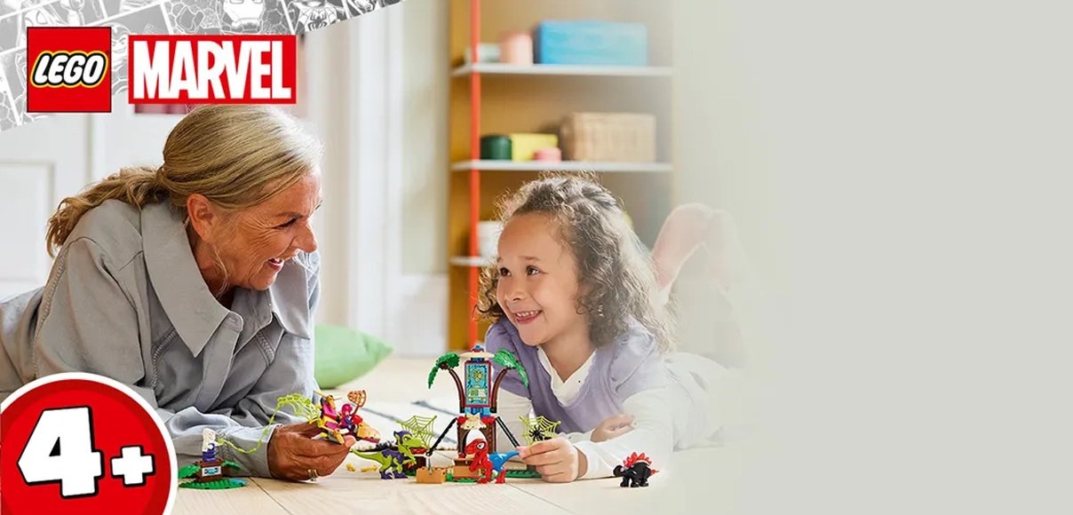 HERO LEGO® Marvel Spidey a jeho fantastickí priatelia 11200 Spidey, Gobby a bitka raptorov v základni na strome